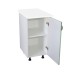 Corp inferior cu 1 Usa Zebra, Alb/MDF Verde, si blat Alb 40 x 85 x 60